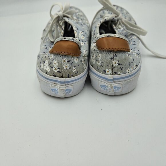 Vans Ultra Cush Camden Deluxe Sneakers Womens Size 7.5 Pale Blue Daisy Print - Picture 5 of 8